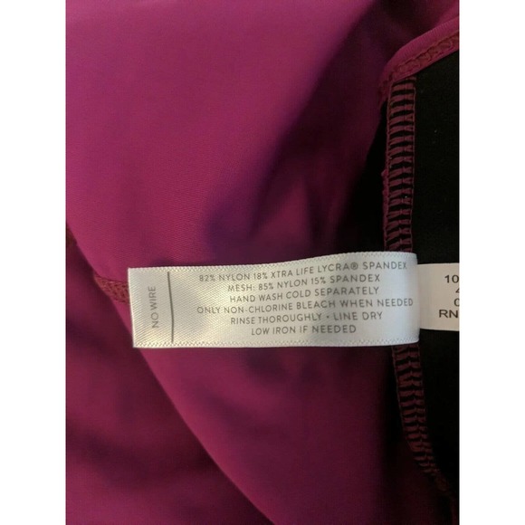 LIVI ACTIVE LANE BRYANT PLUS SWIMSUIT TOP SIZE 18 - Picture 4 of 4